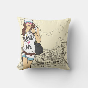 Urban Girl American MoJo Pillow Kudde