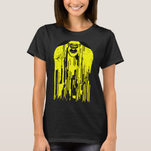 Urban Gorilla Ape Monkey Black & Gult Abstrakt G T Shirt