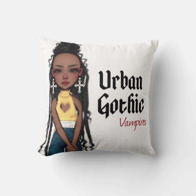 Urban Gothic Vampires Pillow 2 Kudde (Framsida)
