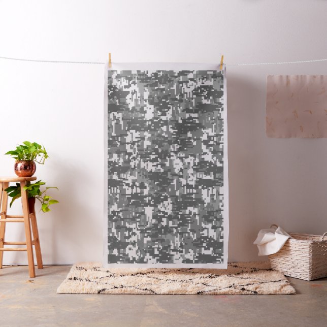 Urban grå Digital Camo kamouflageanpassade Tyg (In Situ)