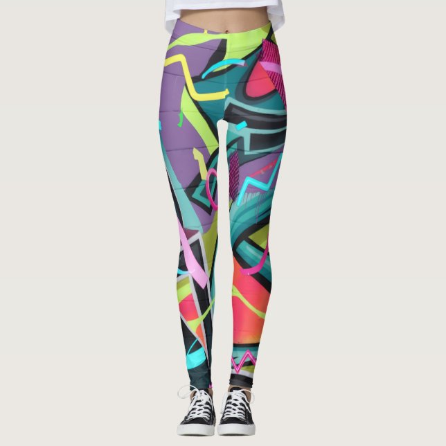 Urban graffiti01 leggings (Framsida)