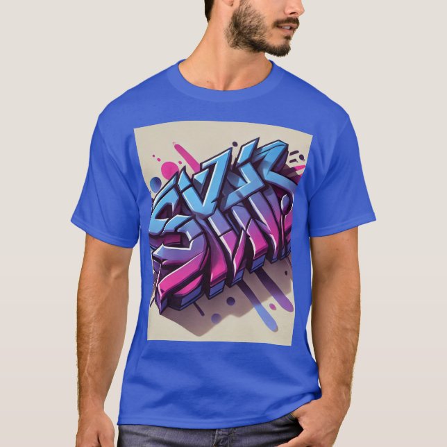Urban Graffiti 3D Drip T-Shirt Design (Framsida)