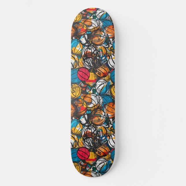 Urban Graffiti Basketball Skateboard (Framsida)