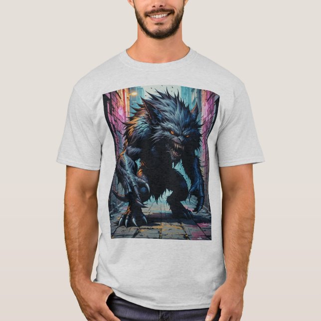 Urban Graffiti Beast T Shirt (Framsida)