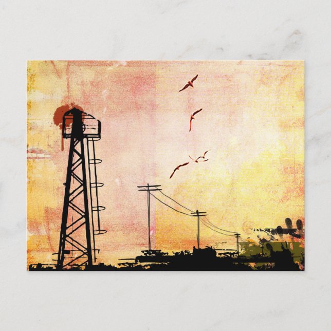 urban graffiti decay vykort (Framsida)