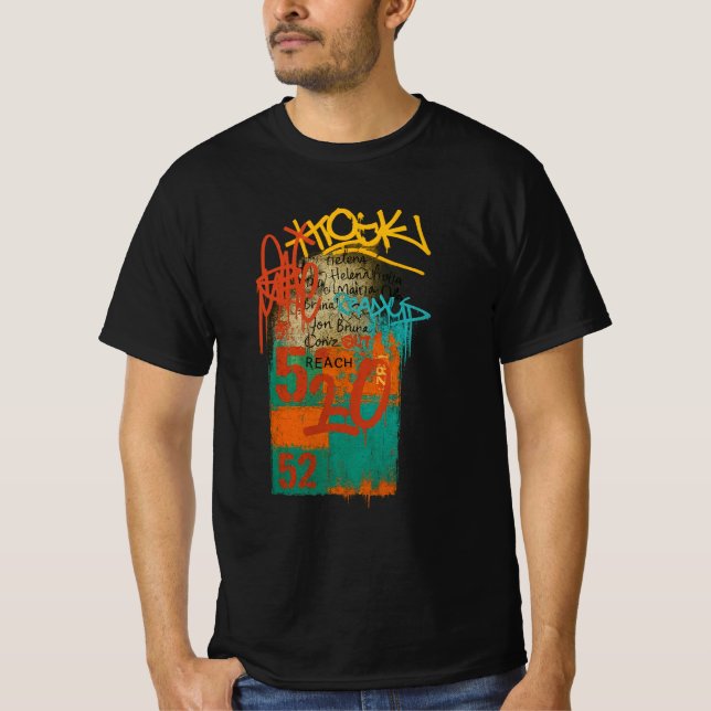 Urban Graffiti Fusion T Shirt (Framsida)