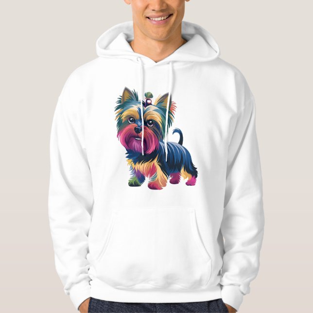 Urban Graffiti Hund Hoodie (Framsida)