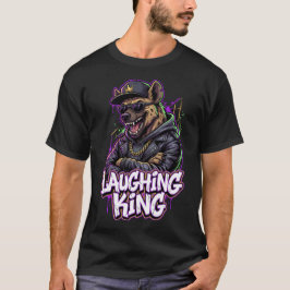 Urban Graffiti Hyena Laughing King Wall Art T Shirt