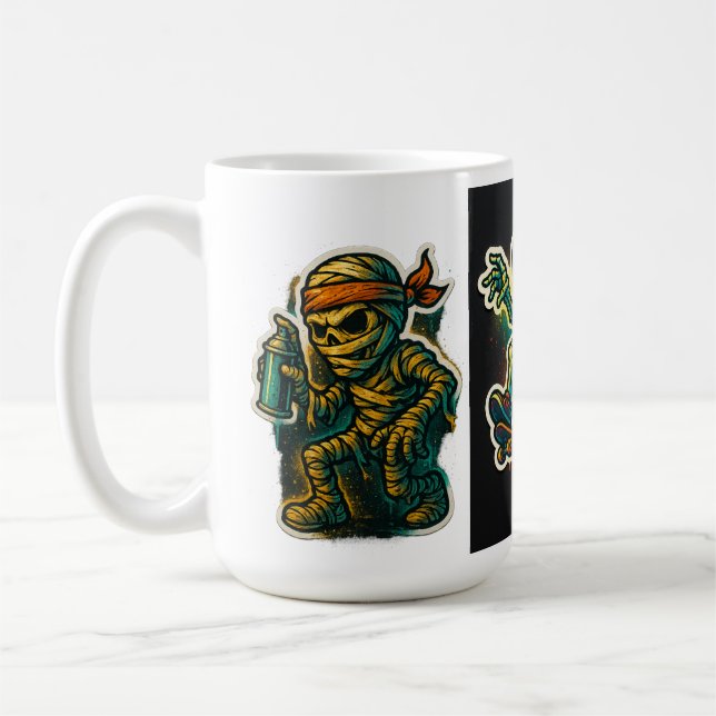 Urban Graffiti Mummy Mug Kaffemugg (Vänster)