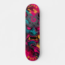 Urban Graffiti Oni Mask - Anpassade Skate Deck