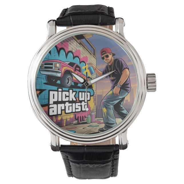 Urban Graffiti & Pickup Artist Armbandsur (Framsida)