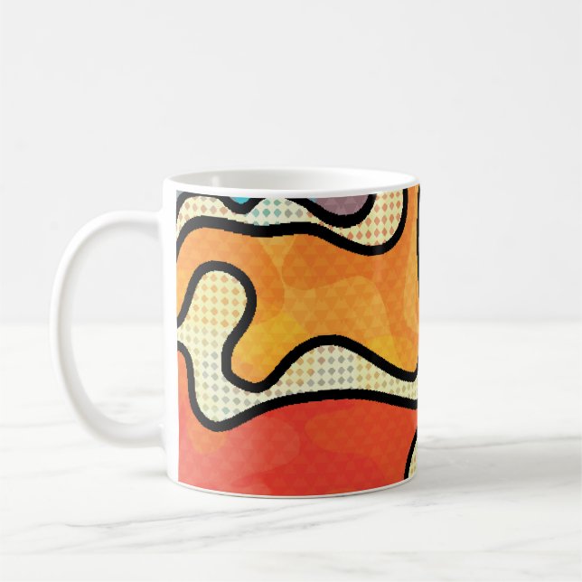 Urban Graffiti: Seamless Art Struktur. Kaffemugg (Vänster)