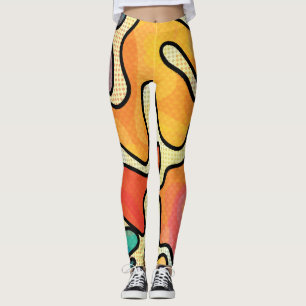 Urban Graffiti: Seamless Art Struktur. Leggings