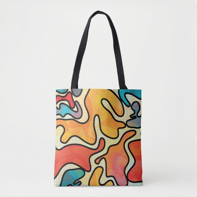 Urban Graffiti: Seamless Art Struktur. Tygkasse (Framsida)