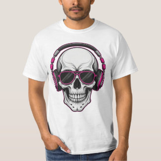 Urban Graffiti Skull DJ T Shirt