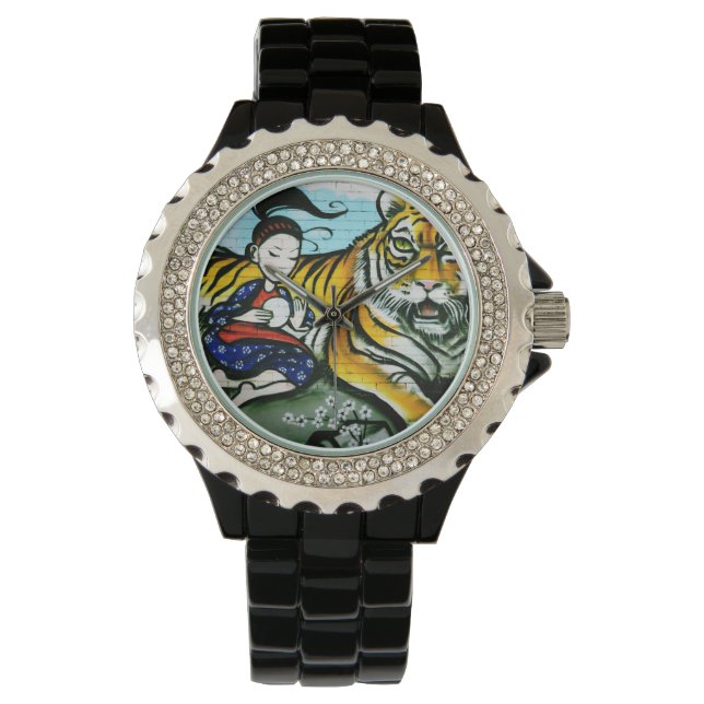 Urban graffiti street art armbandsur (Framsida)