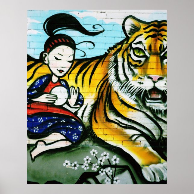 Urban graffiti street art poster (Framsidan)