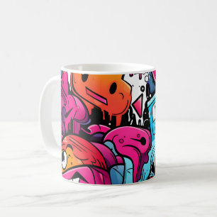 Urban Graffiti Street Art Stänk Kaffemugg