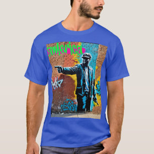 Urban Graffiti Street Art Wall Design Tee