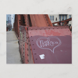 Urban graffiti tack för vykortet vykort