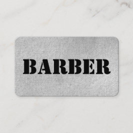 Urban Grått Barber Affärskort Visitkort