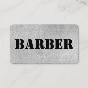 Urban Grått Barber Affärskort Visitkort