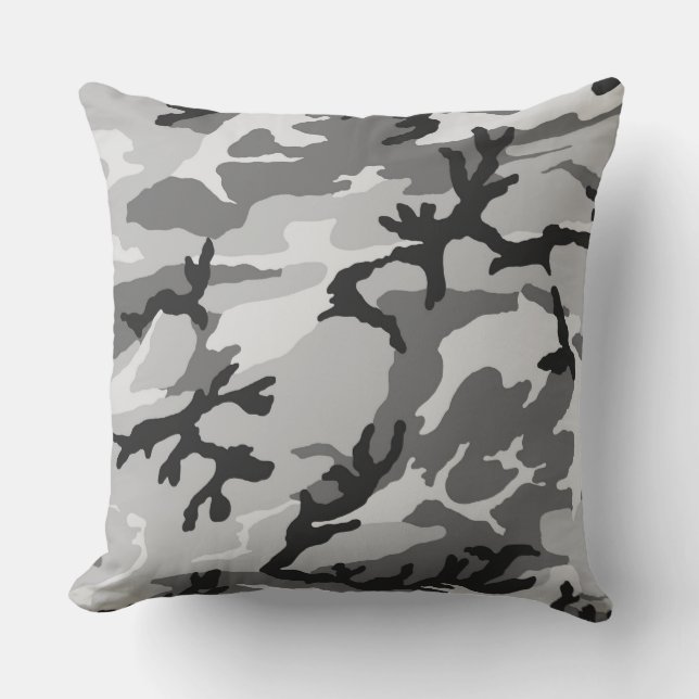 Urban Grått Camo Pillow Kudde (Framsida)