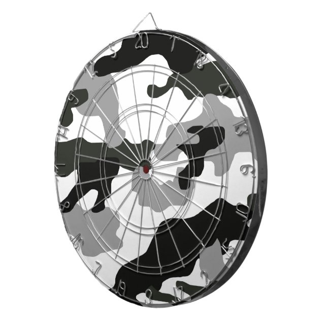 Urban grått-kamouflage nr 15 darttavla (Högra Framsidan)