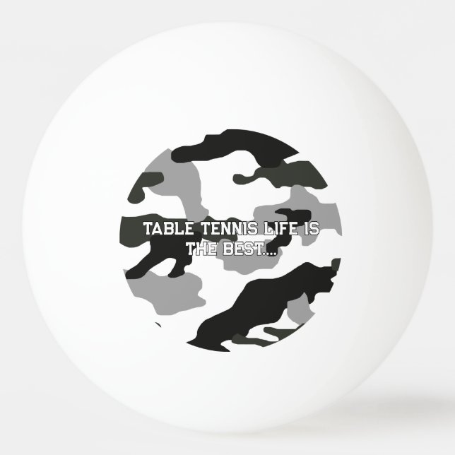 Urban grått-kamouflage nr 15 pingisboll (Framsidan)