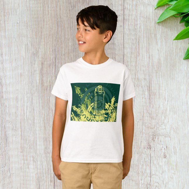 Urban Grunge Y2K Abstrakt Cyberpunk Stad T Shirt (Skapare uppladdad)