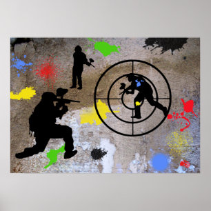 Urban Guerilla Paintball Poster