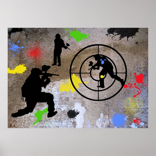 Urban Guerilla Paintball Poster (Framsidan)