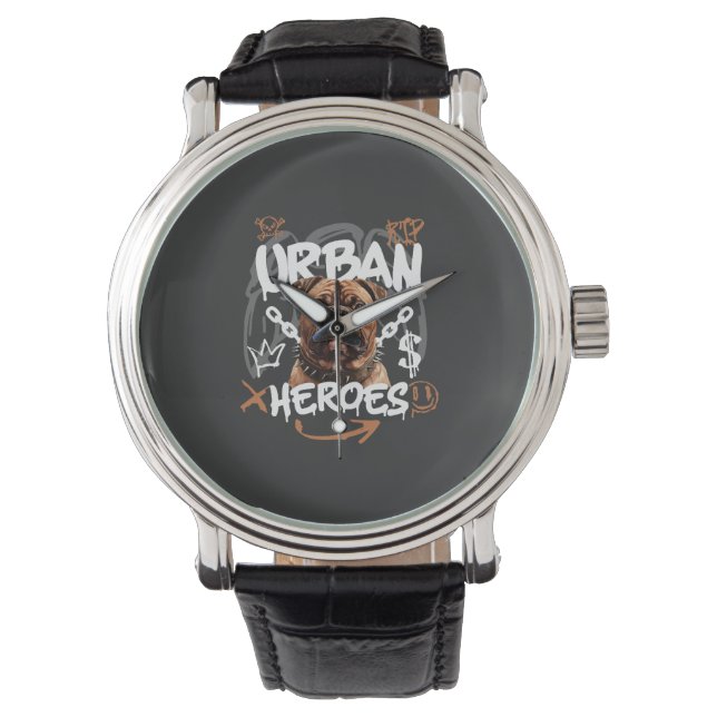Urban Heroes Hund Armbandsur (Framsida)