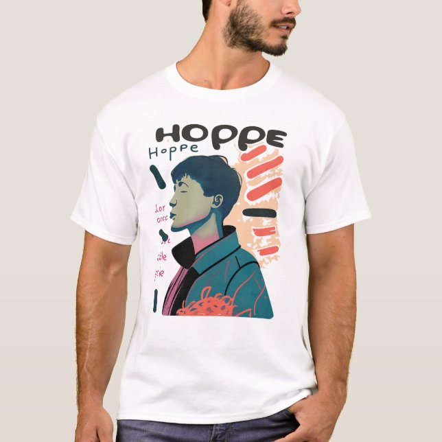 Urban Hope - Abstract Portrait Illustration T Shirt (Framsida)