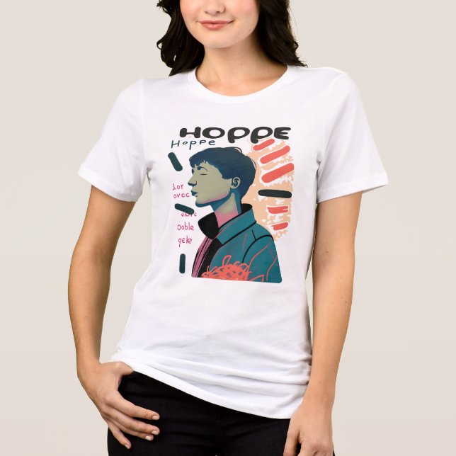 Urban Hope - Abstract Portrait Illustration T Shirt (Framsida)