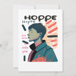Urban Hopp - Abstrakt Porträttillustration Inbjudningar