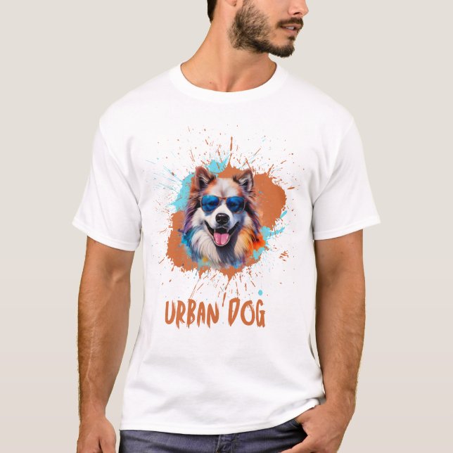 Urban Hund 1 T Shirt (Framsida)