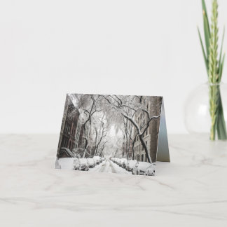 Urban jul Snö i Brooklyn NY Kort