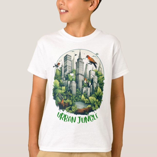 Urban Jungle-4 T Shirt (Framsida)
