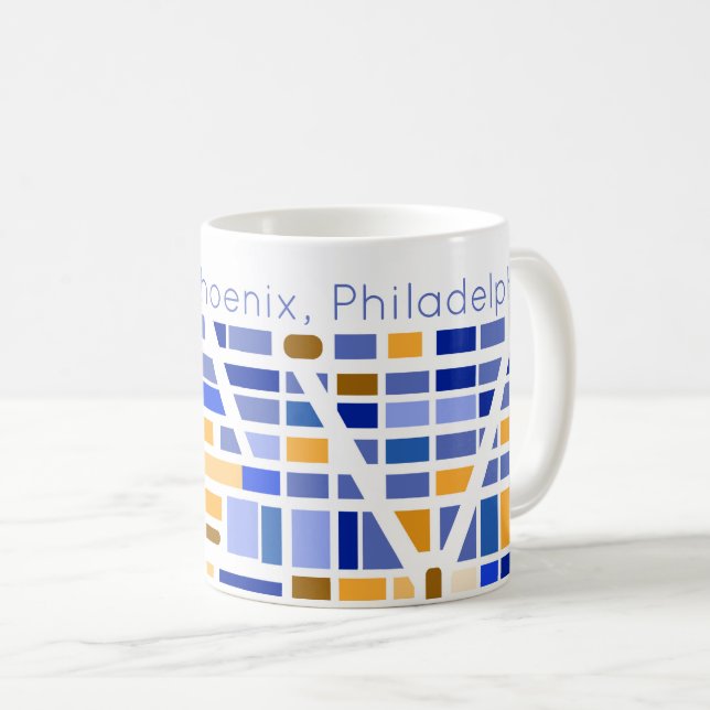 Urban Karta Cities Lived Flyttat ny Coola i hemmet Kaffemugg (Framsida höger)