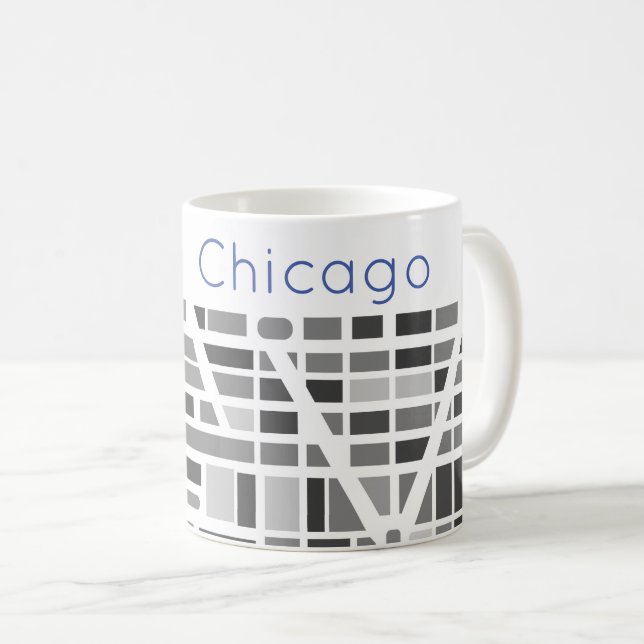 Urban Karta CITY Modern Flytta New Home Coola Kaffemugg (Framsida höger)