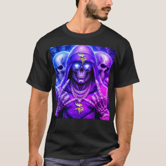 Urban Kings Dödskalle med Guld Kron Grafik T Shirt