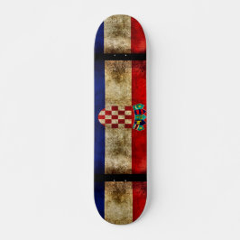 Urban Kroatien Grunge Anpassningsbar Pro Park Boar Mini Skateboard Bräda 18,5 Cm
