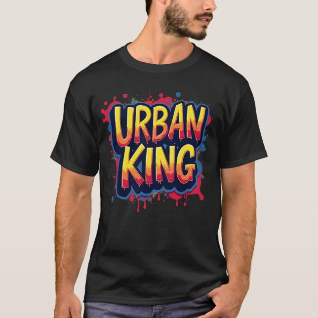 Urban Kung T-Shirt - Manar Graffiti Streetwear Tee (Framsida)