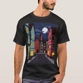 Urban landscape at night t shirt