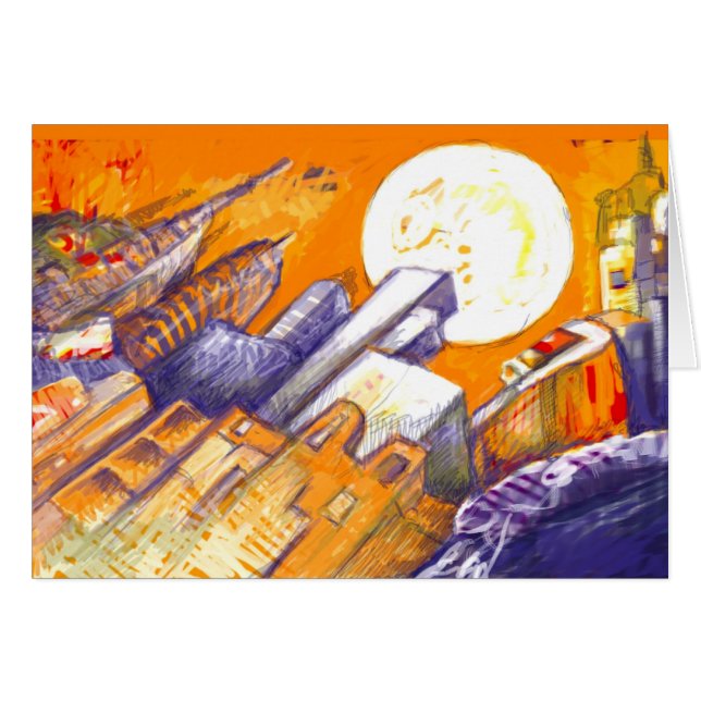 Urban landskap I Hälsningskort (Framsidan Horizontal)