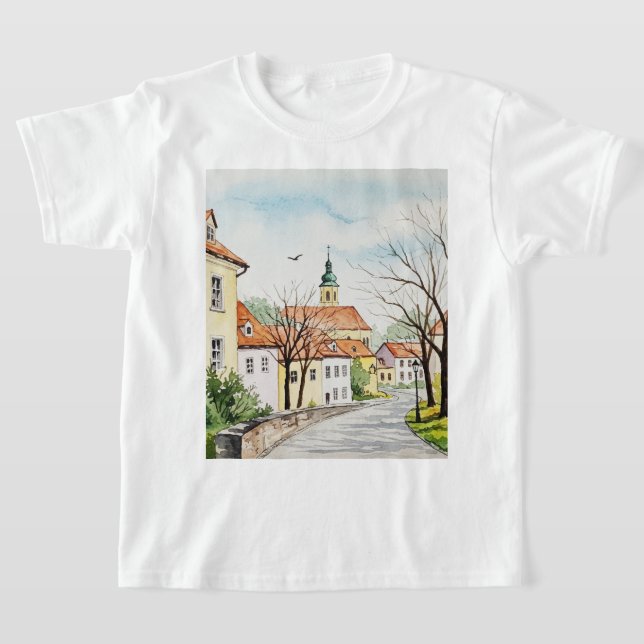 Urban landskap t shirt (Laydown)
