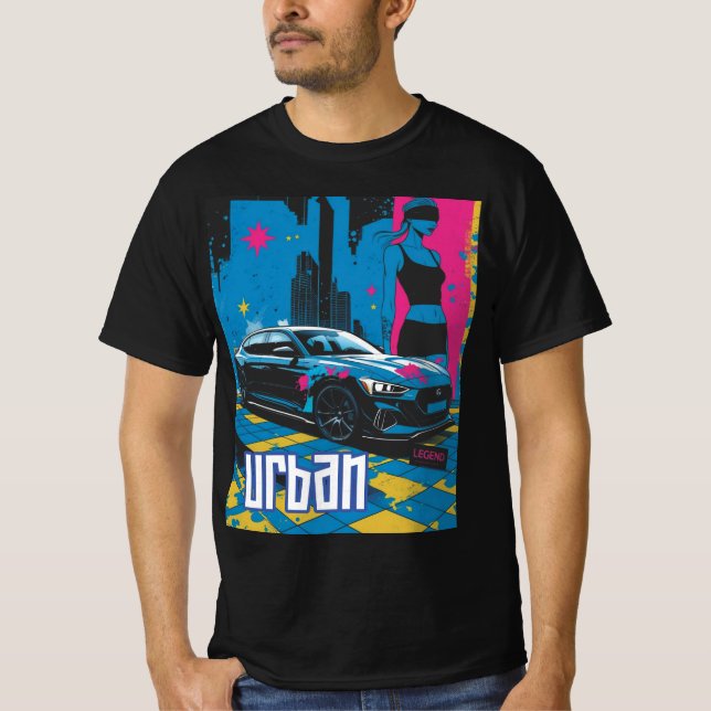 Urban Legend Car Culture the Urban Legend Car Cult T Shirt (Framsida)