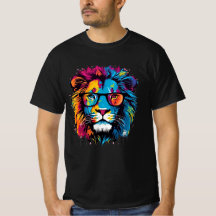Urban Lejon: Graffiti Colorful T-shirt Art