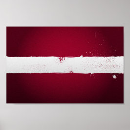 Urban Lettland-Flagga Poster